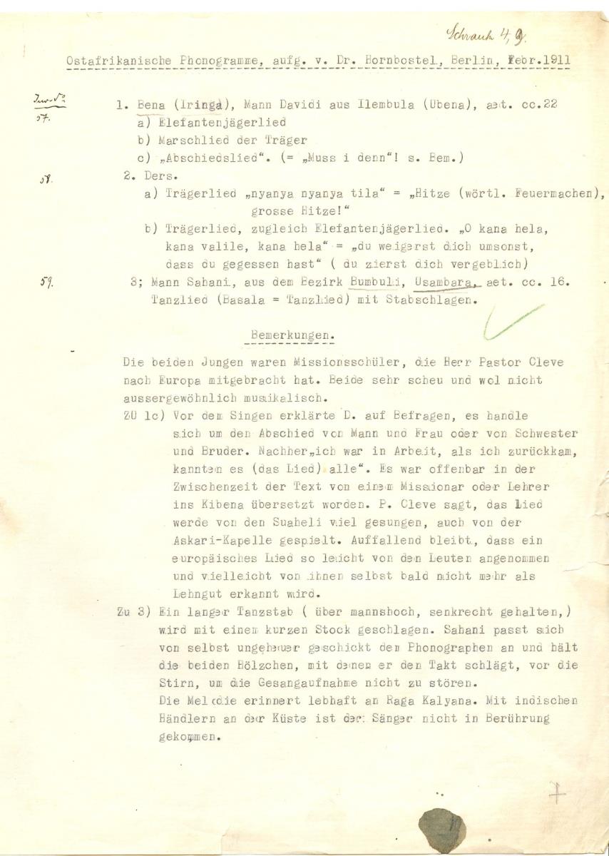 Archiv Ostafrika