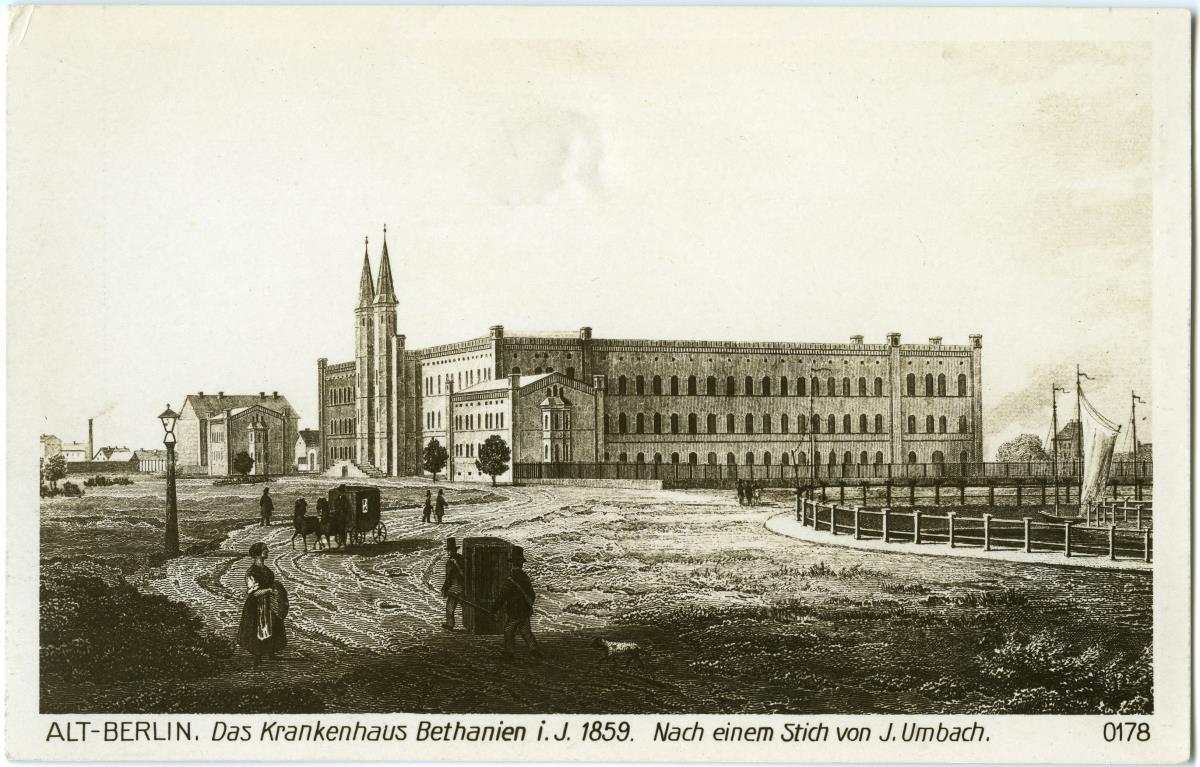 ALT-BERLIN. Das Krankenhaus Bethanien i.J. 1859