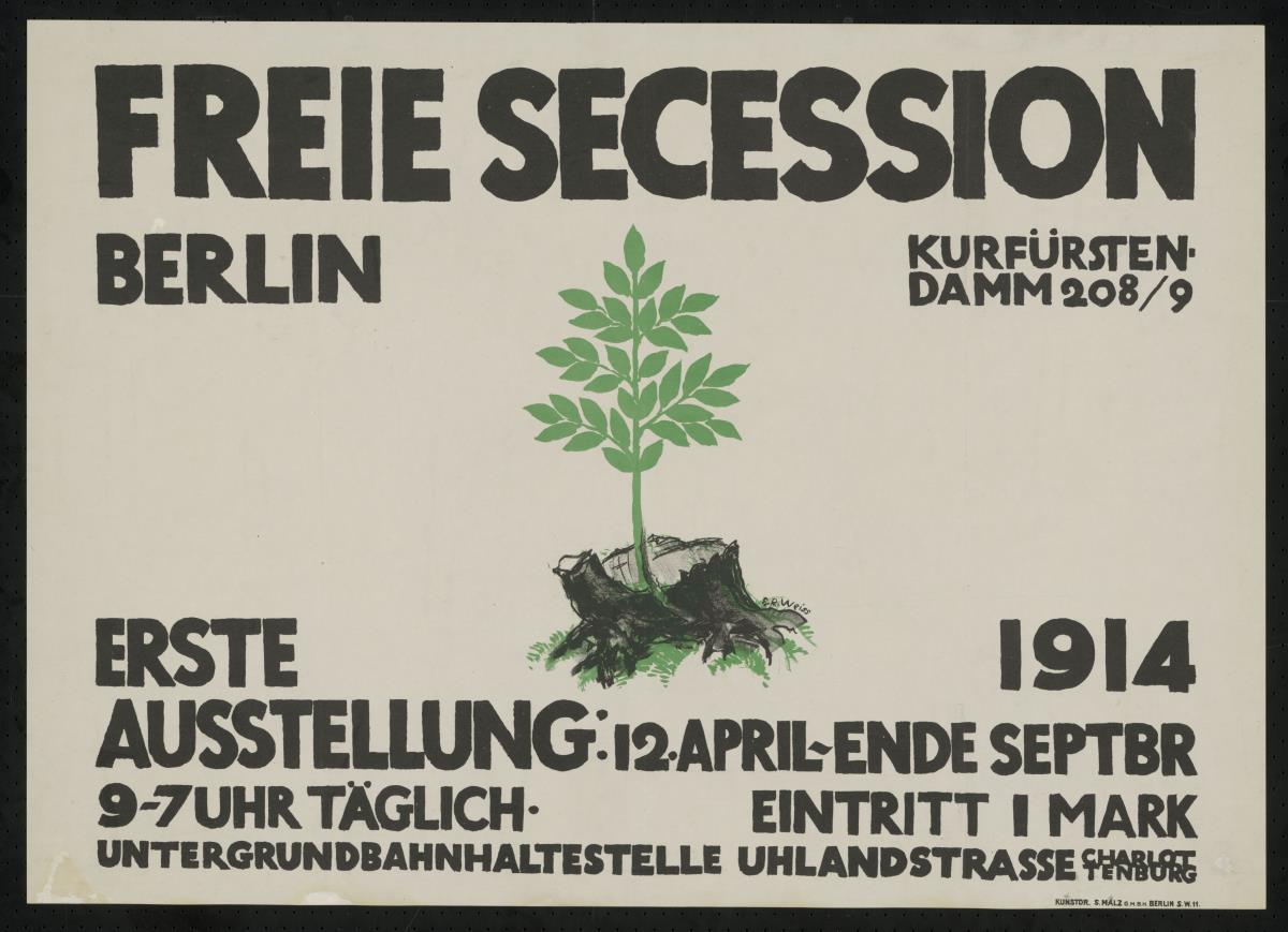 Freie Secession Berlin Kurfürstendamm 208/9. Erste Ausstellung