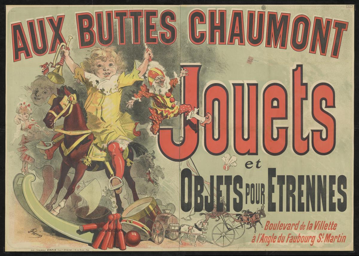 Aux Buttes Chaumont. Jouets et objets pour etrennes