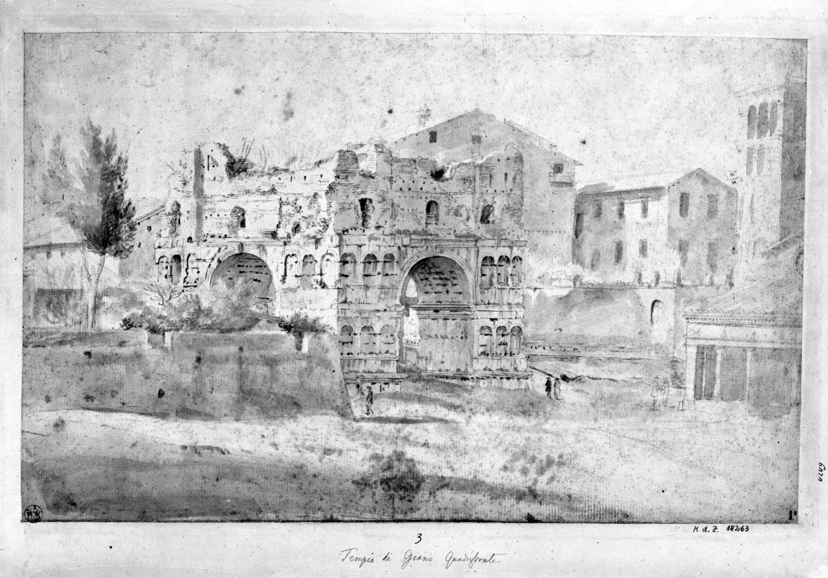 Janus quadrifons, rechts S. Giorgio in Velabro