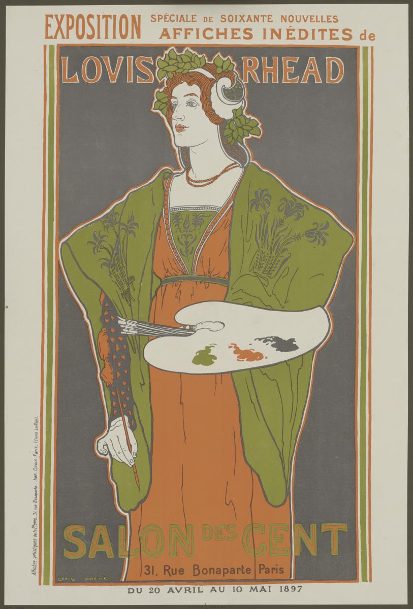 Salon des Cent. Exposition Affiches de Louis Rhead