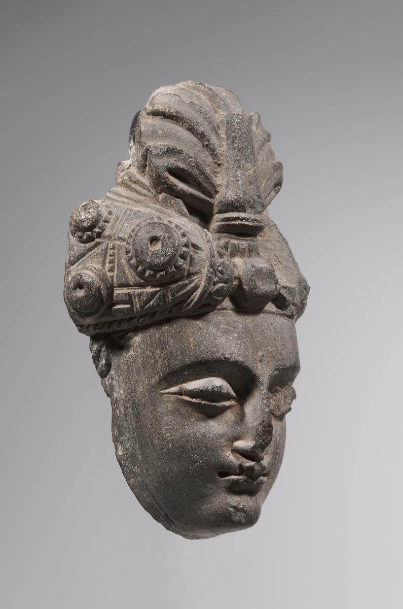 Kopf eines Bodhisattva mit Turban
