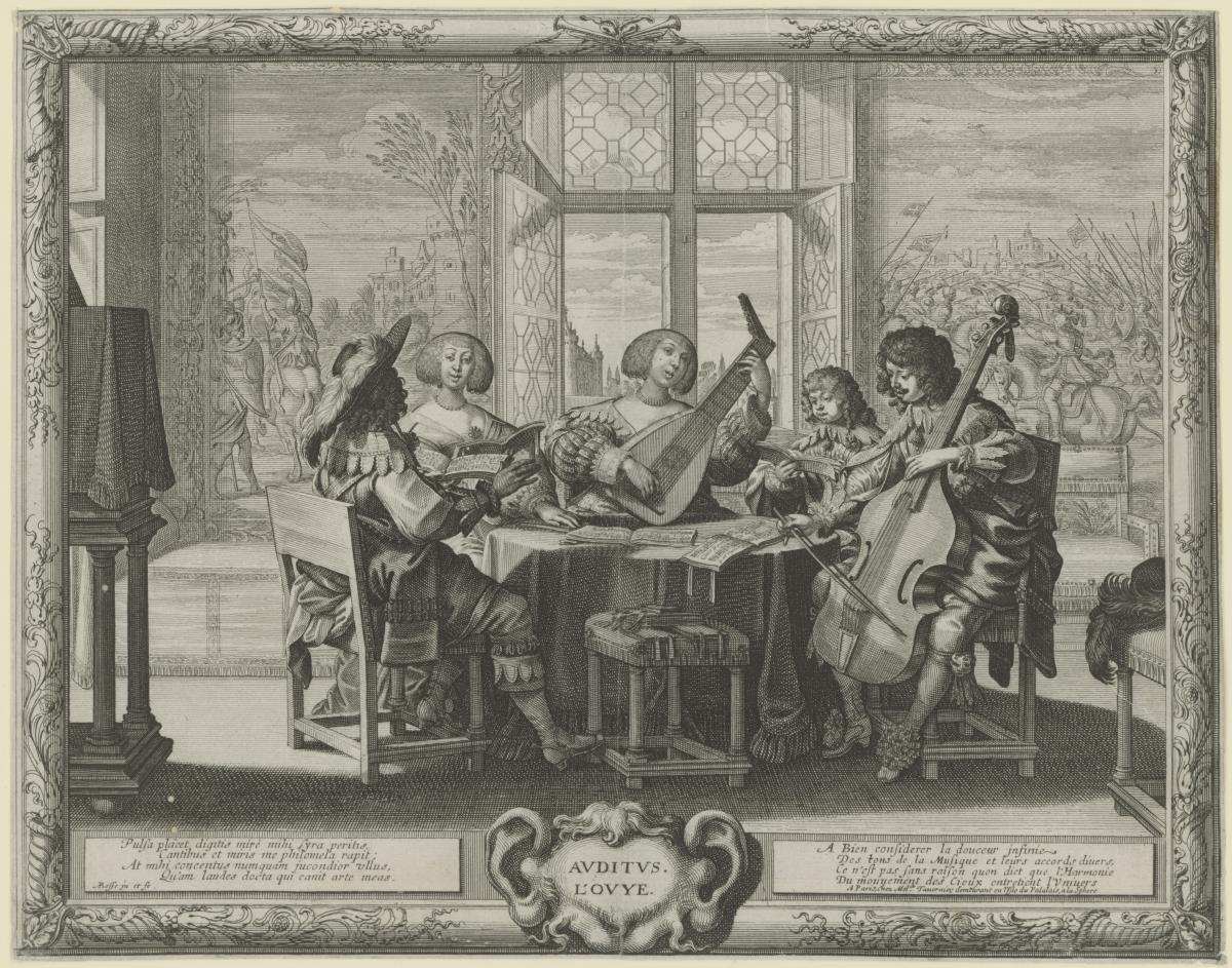 Die Fünf Sinne, Bl. 4: Auditus