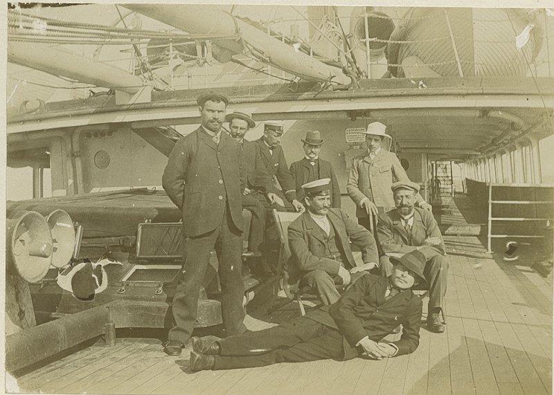 An Bord eines Schiffes