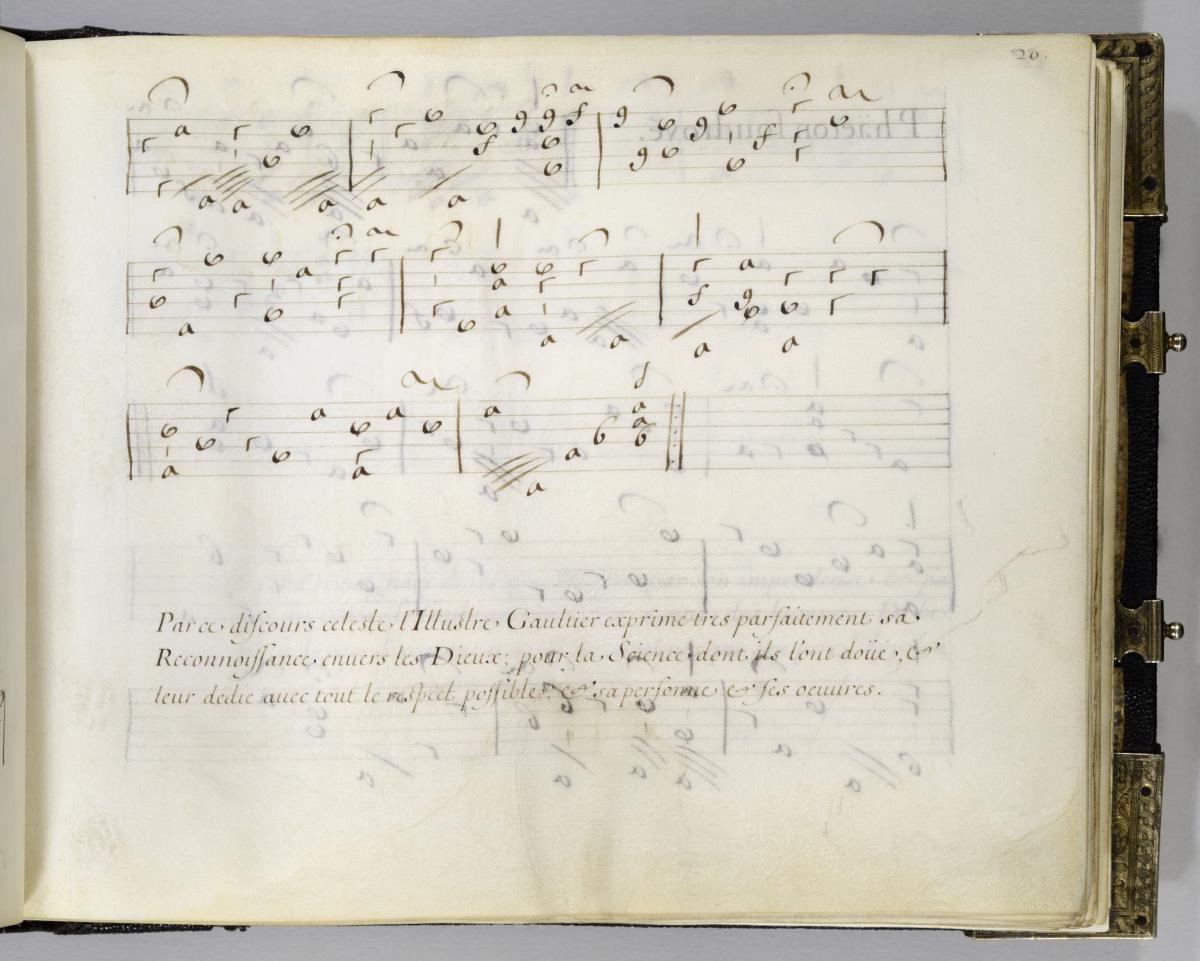 Notenblatt zu "La Rhetorique des Dieux" von Denis Gaultier
