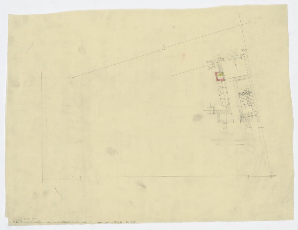 Umbau Wohn- und Geschäftshaus STERN, Agram (Zagreb), Teil-Grundriss Nebentreppenbereich, Kellergeschoss