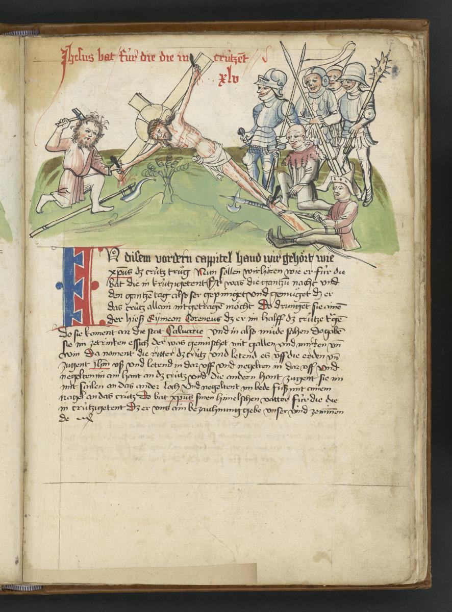 Kreuzannagelung. in: Speculum humanae Salvationis