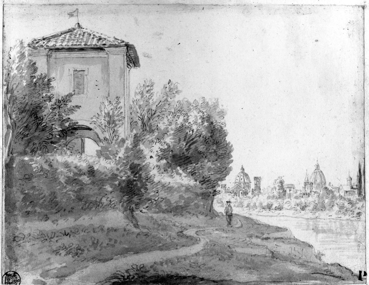 Landschaft mit Blick auf Florenz