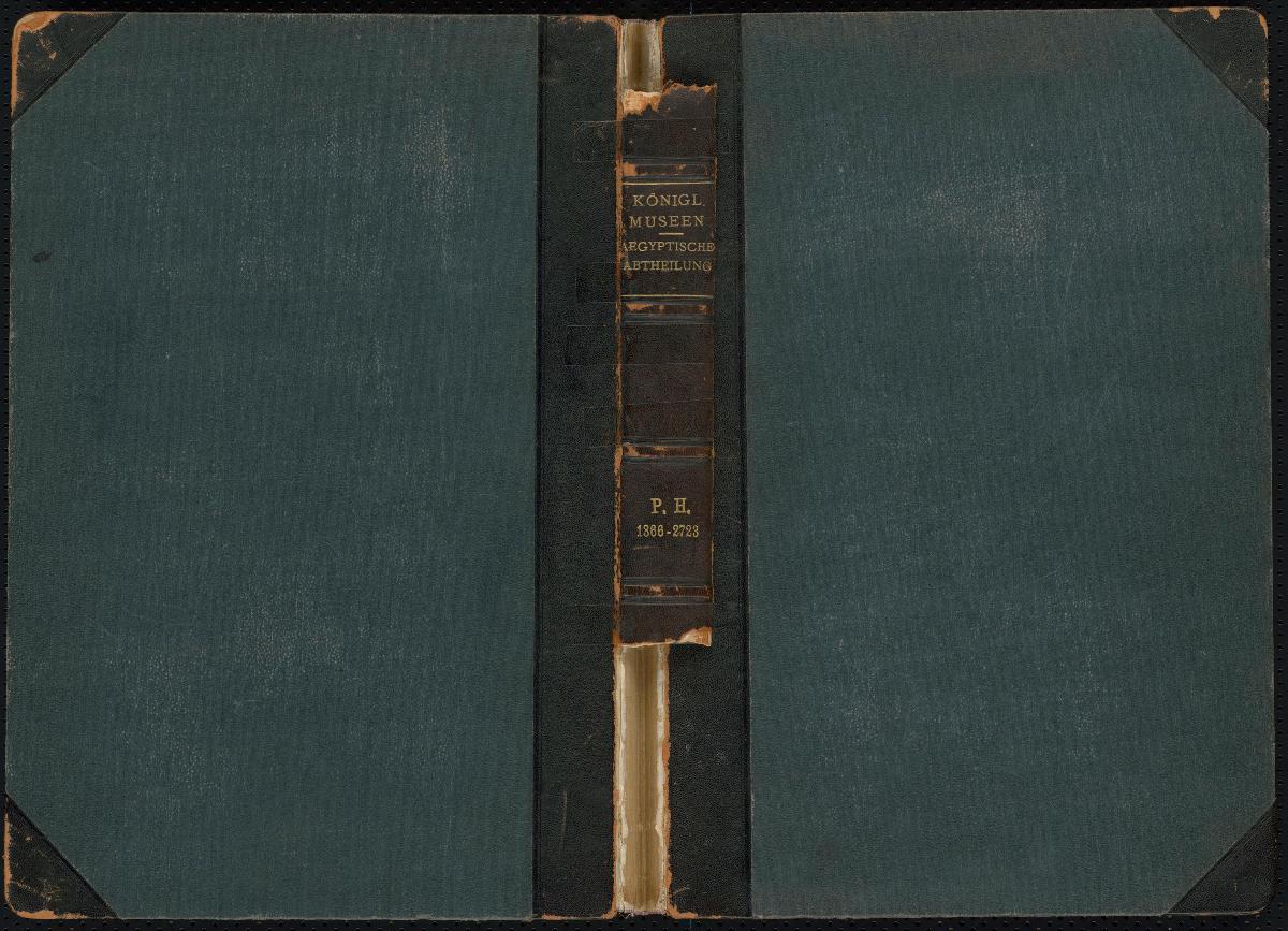 Königl. Museen Aegyptische Abtheilung P.H. 1366-2723