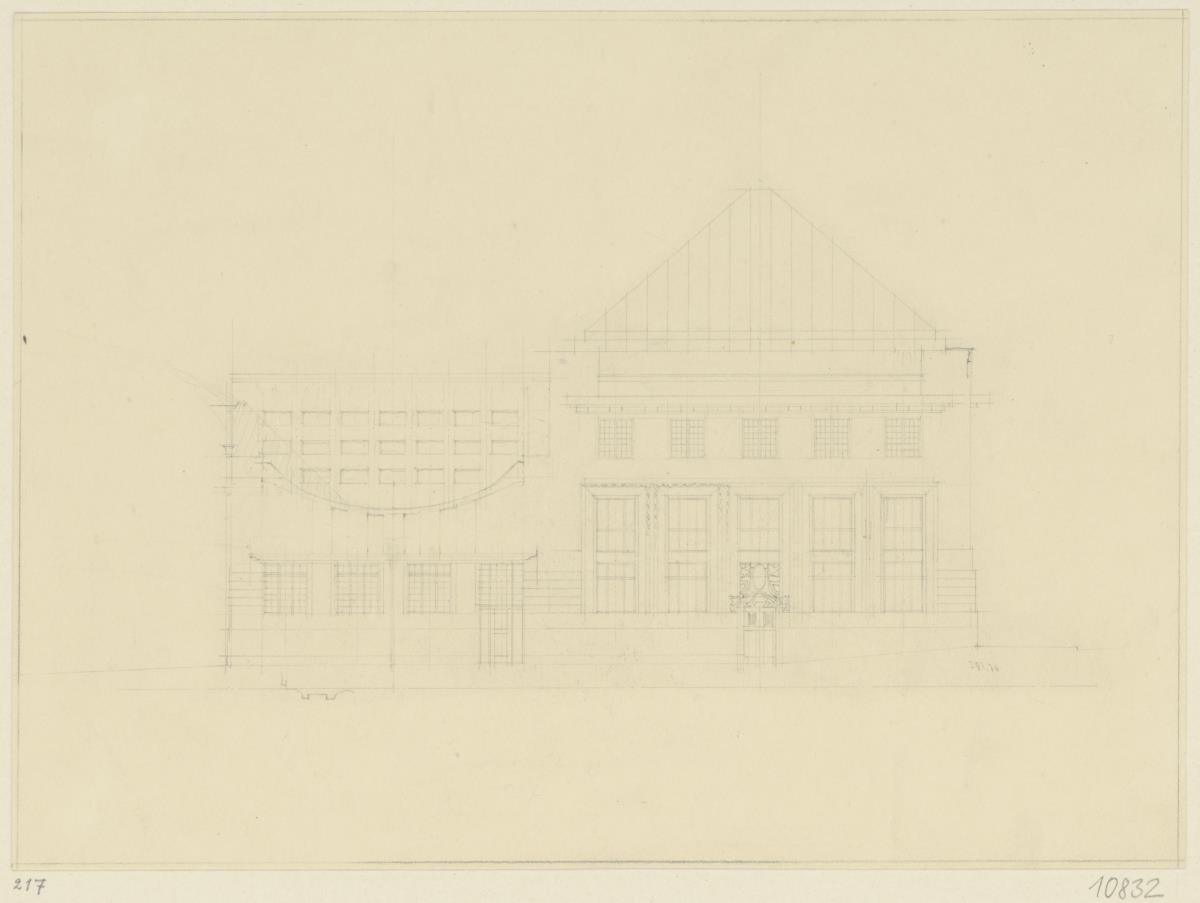 Basel, Projekt Hauptbahnhof, Aufriss der Ostfassade