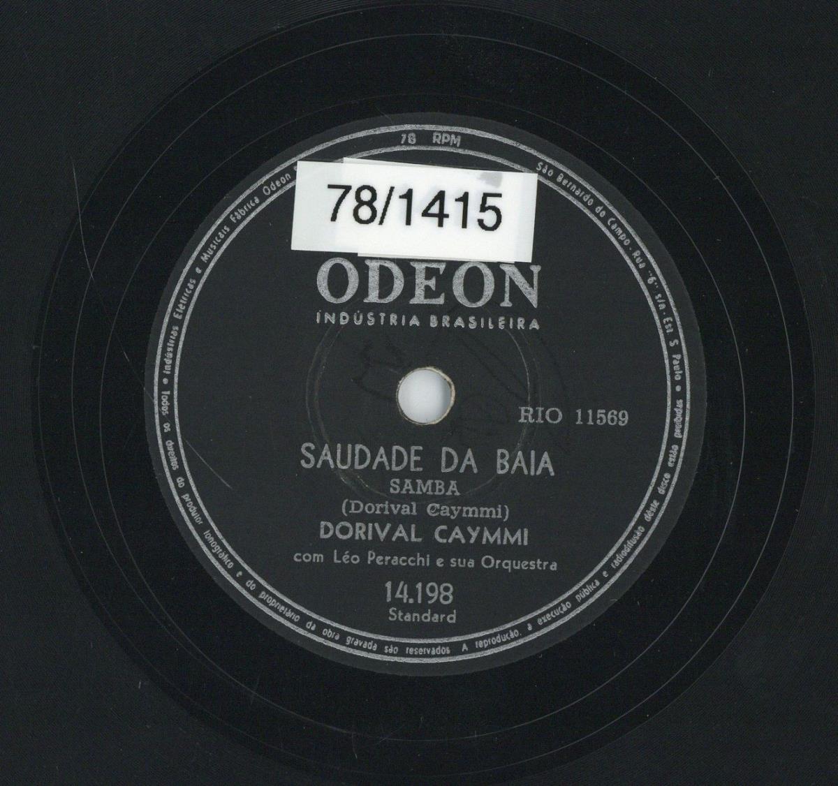 Titel A: Saudade Da Baia
Titel B: Roda Piao