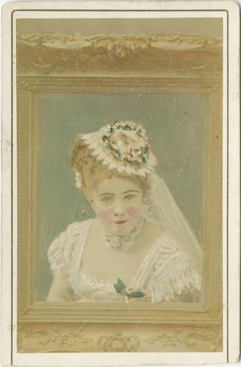 Porträt der Louise Théo (?) in Rollenkostüm