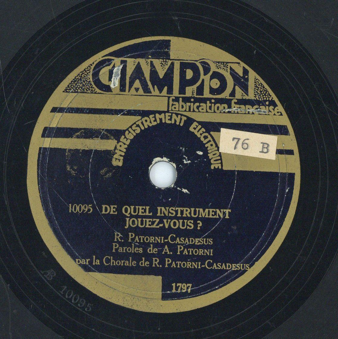 Titel A: "Marche des Ecoliers"
Titel B: "Quel instrument jouez-vous?"