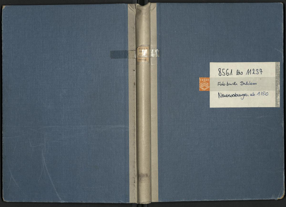8561 bis 11237 Fotobuch Dahlem Neuerwerbungen ab 1/50
