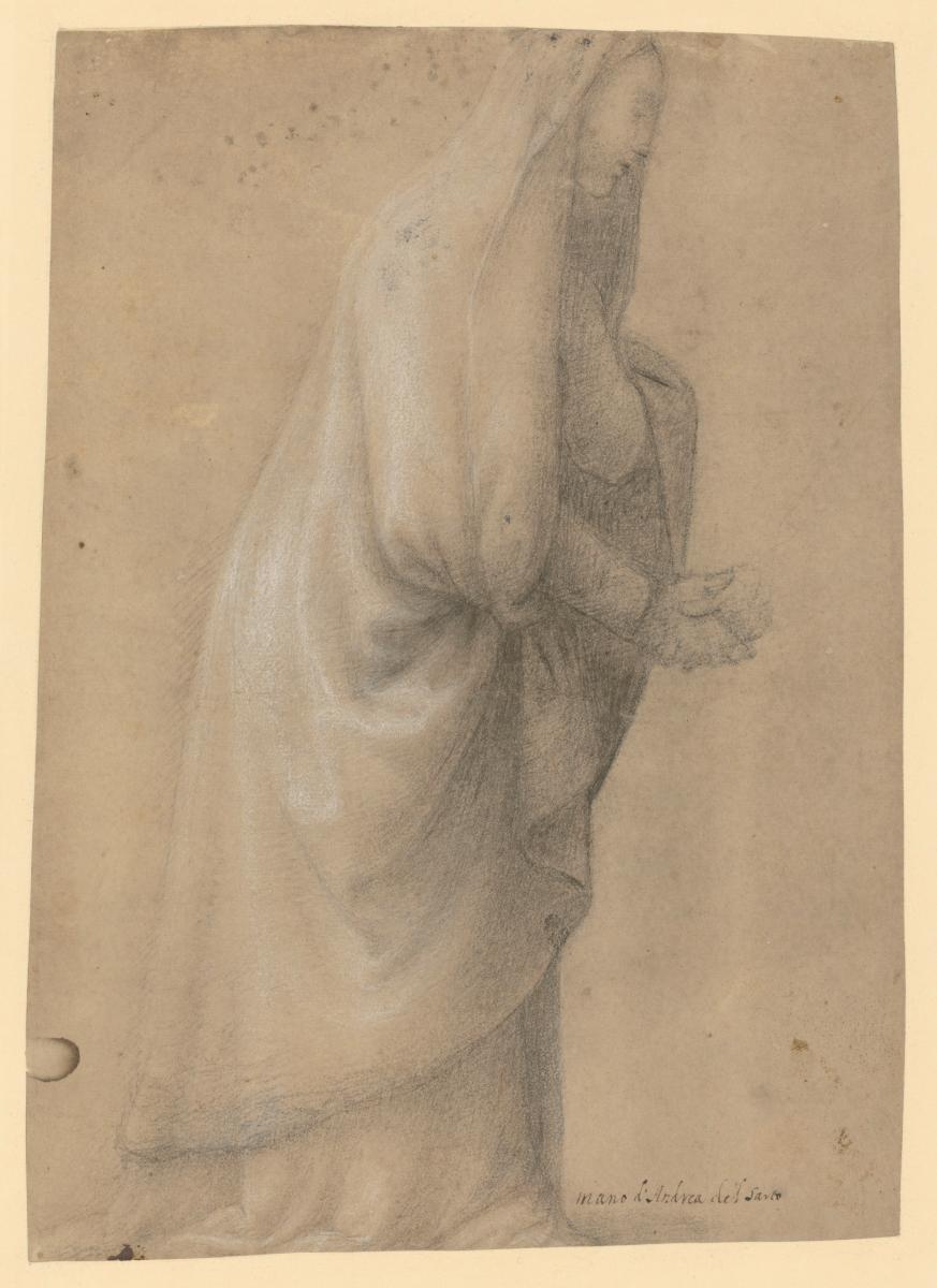 Weibliche Figurenstudie in Seitenansicht (Maria einer Heimsuchung)