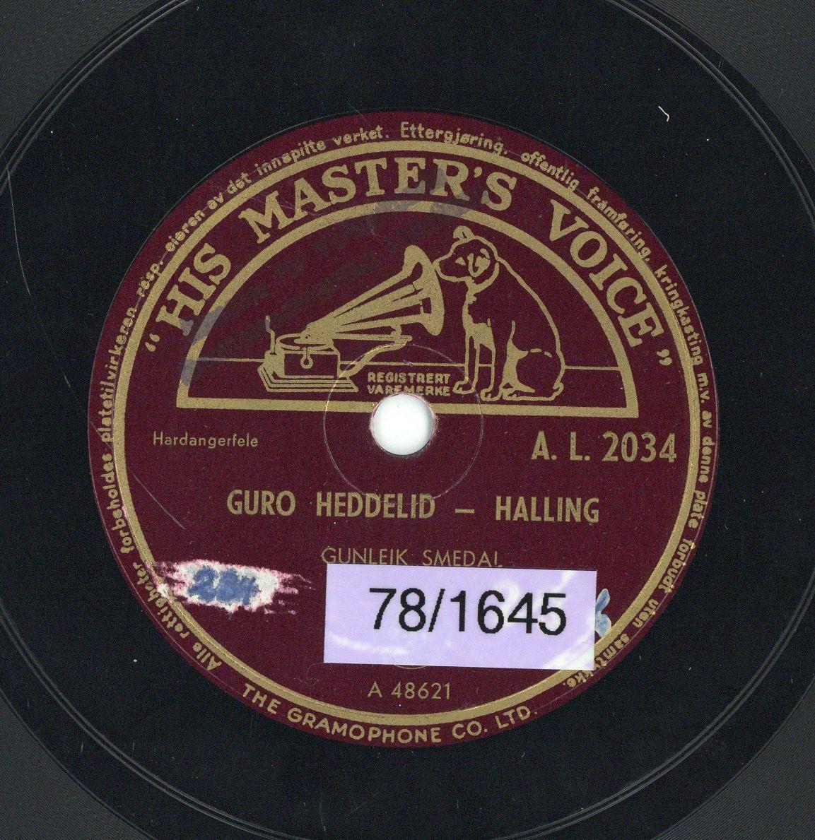Titel A: "Guro Heddelidd"
Titel B: "Giboons Minne"