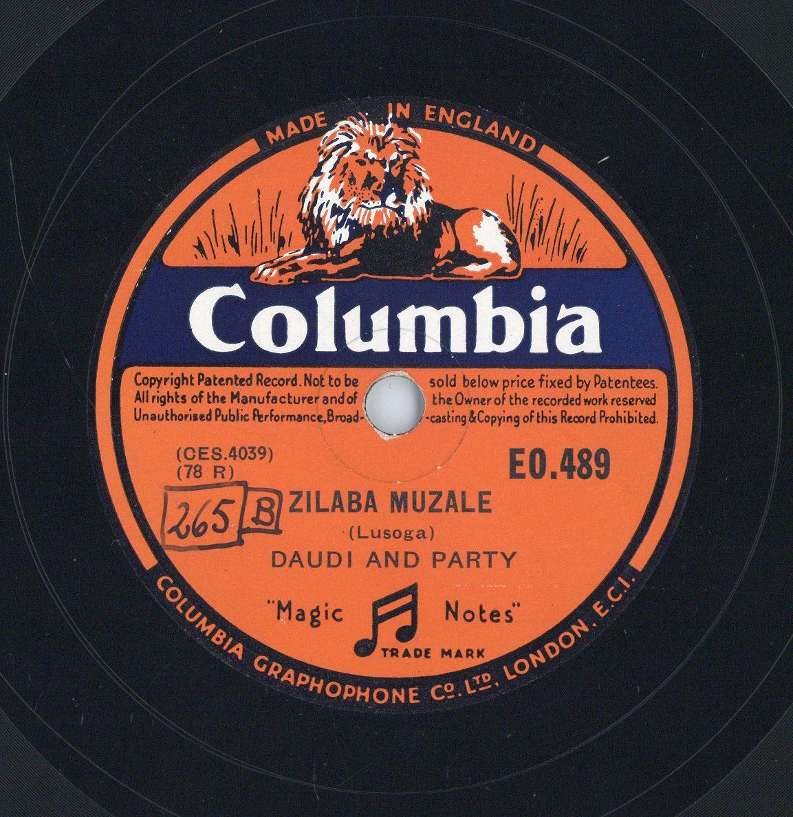 Titel A: "Kasumali"
Titel B: "Zilaba Muzale"