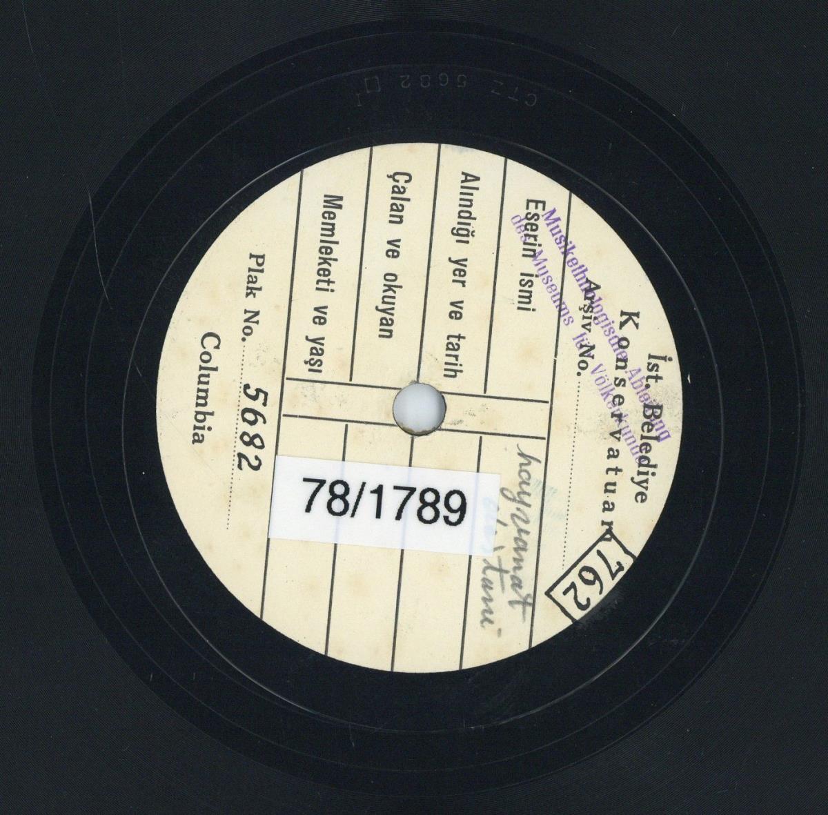 Titel A: "Bir gemi yaptirdim"
Titel B: "Kayseri hayvanat destan"