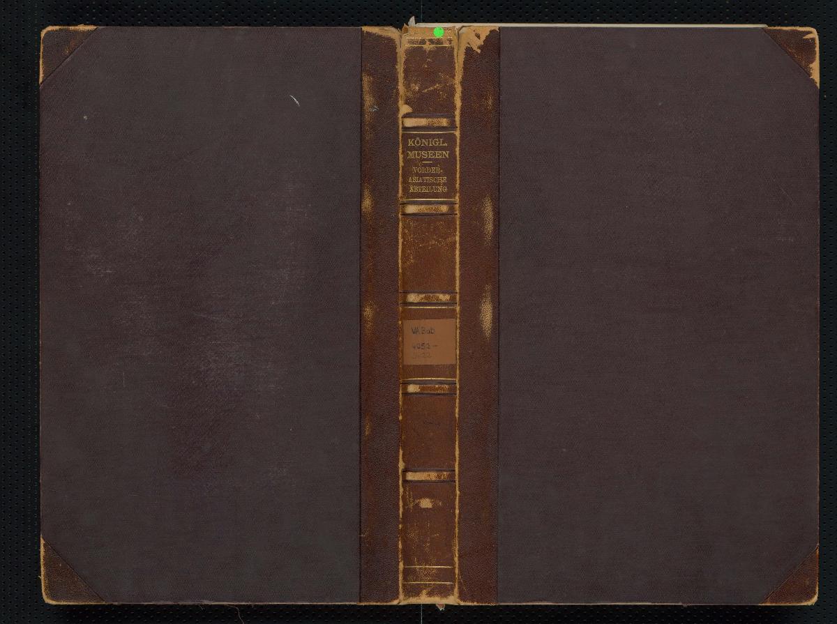 Königl. Museen. Vorderasiatische Abteilung. VA Bab 4052 – 5622
