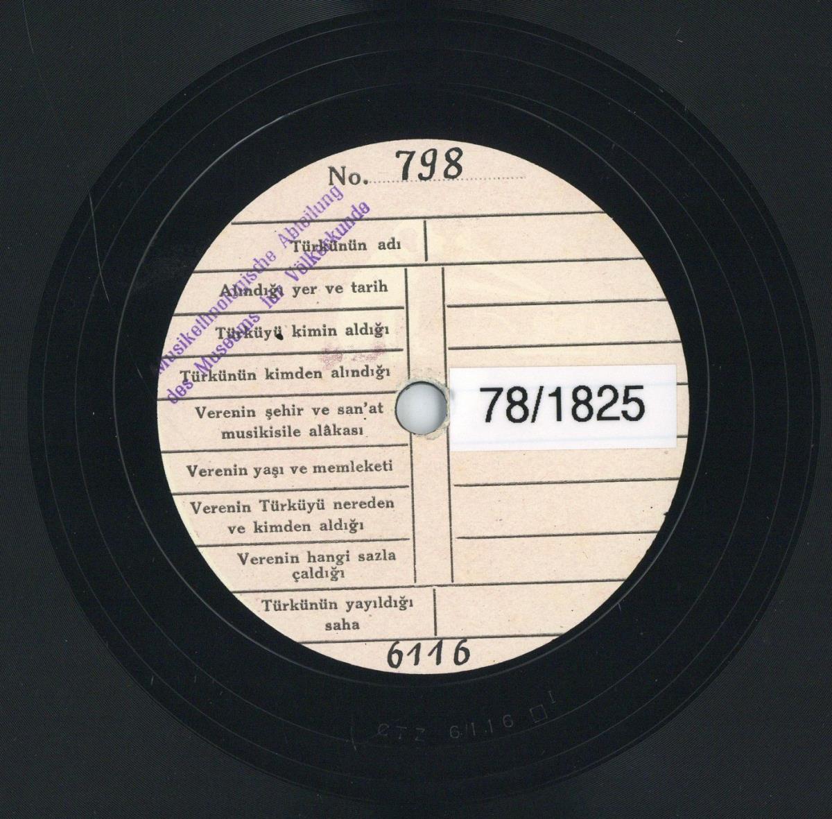 Titel A: "Amam kapida iniltiler"
Titel B: "Ceylan"