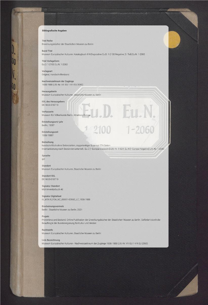 Eu.D. 1-2100 Eu.N. 1-2060