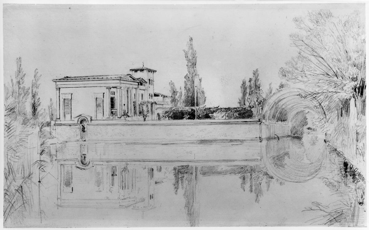 Potsdam. Charlottenhof bei Sanssouci. Römische Bäder