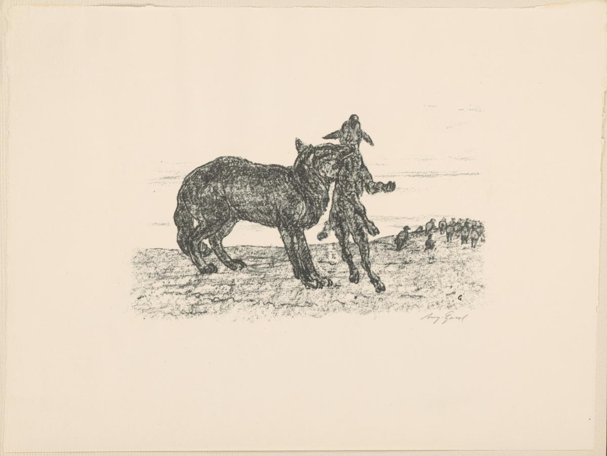 Wolf (aus: Vom Fressen der Tiere)