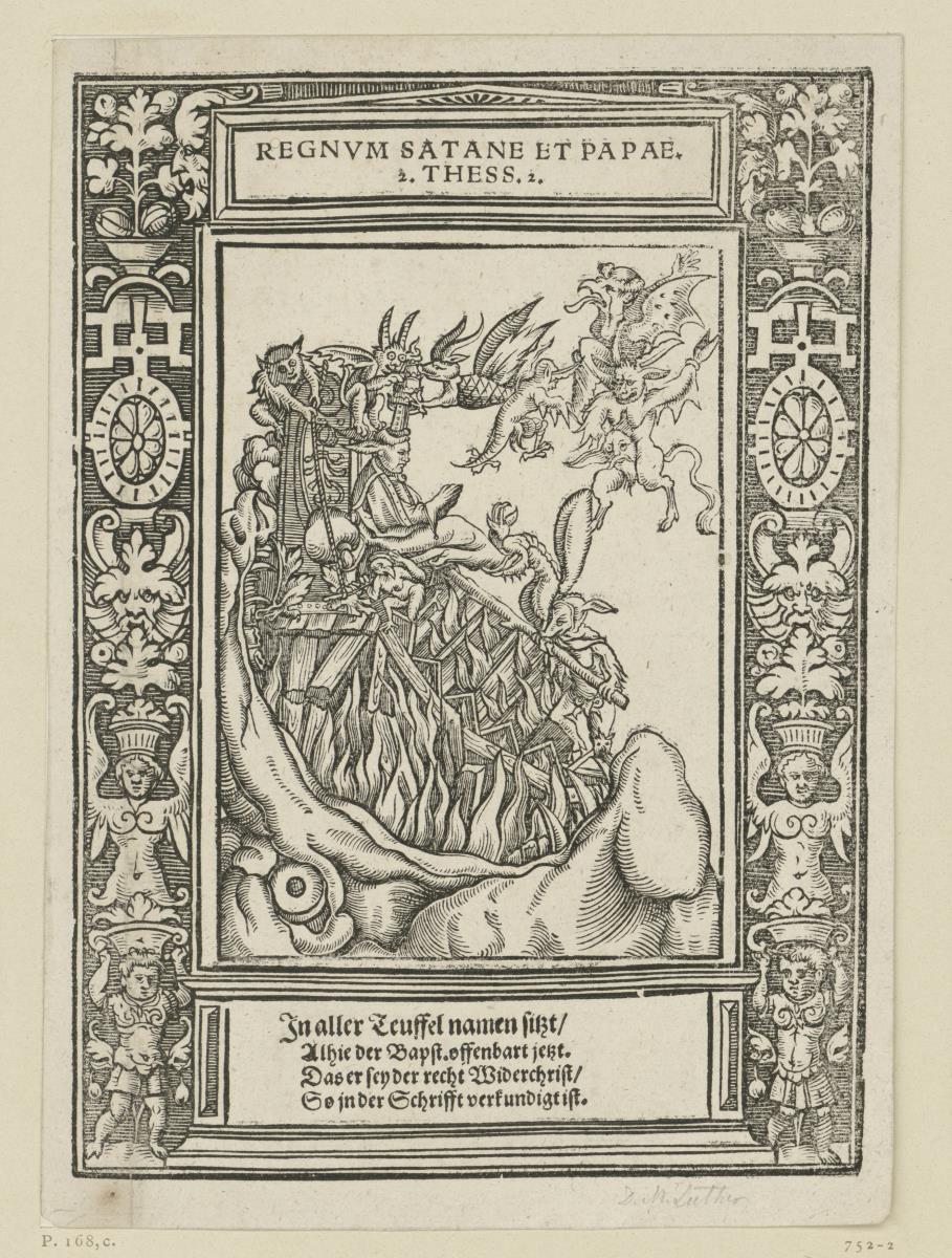 Satiren auf das Papsttum: regnum satanae et papae