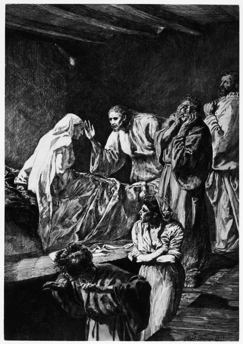 Christus erweckt des Jairi Töchterlein