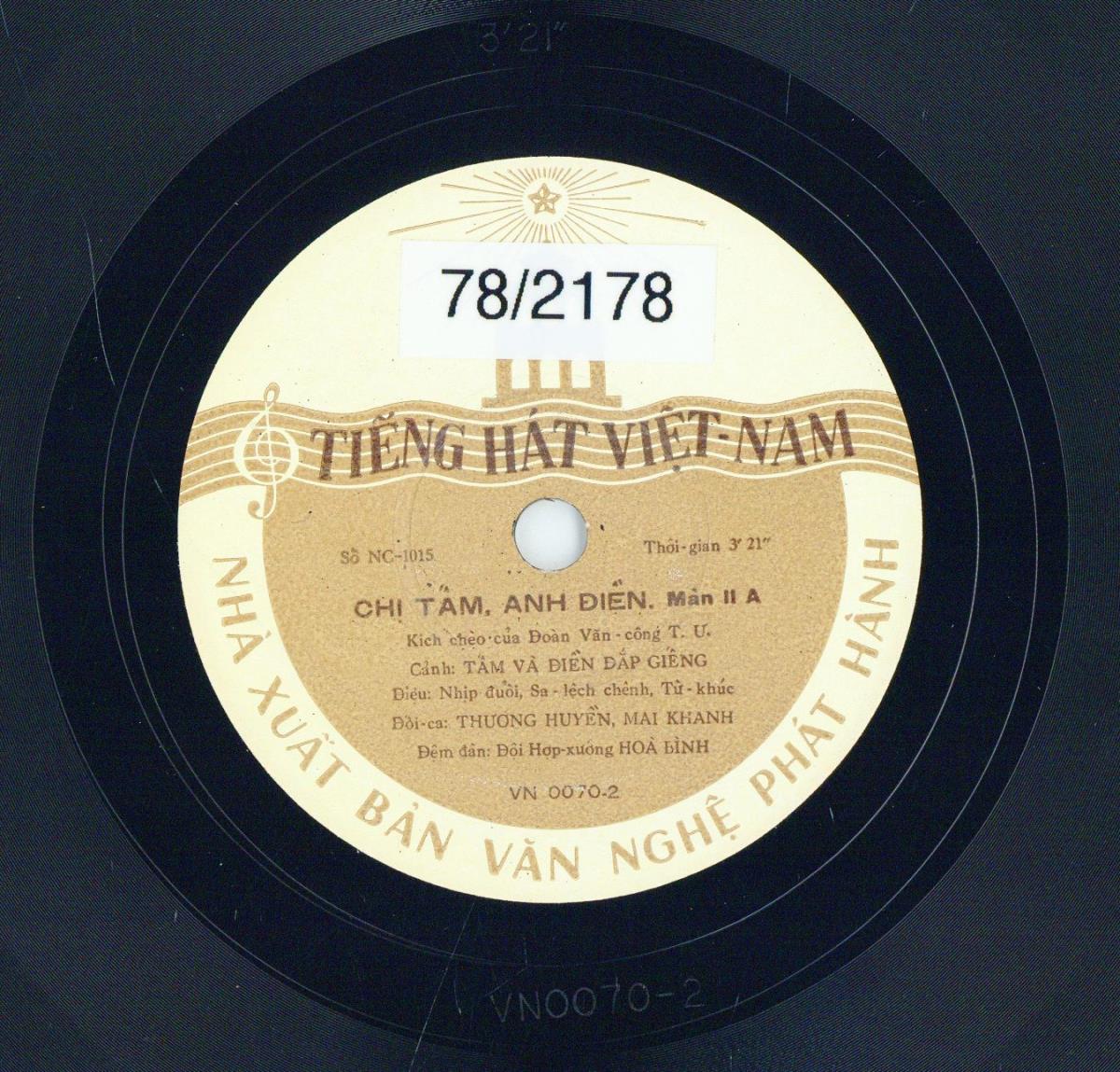 Titel A: Chi Tam, Anh Dien, Man II A
Titel B: Chi Tam, Anh Dien, Man II B