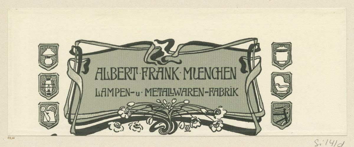 Albert Frank Lampen- und Metallwarenfabrik München