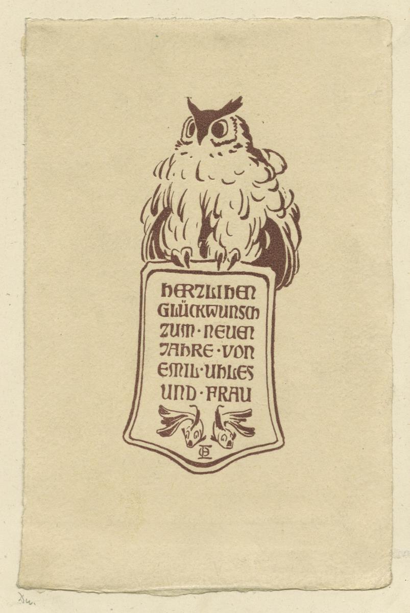 Herzlichen Glückwunsch zum Neuen Jahr von Emil Uhles und Frau