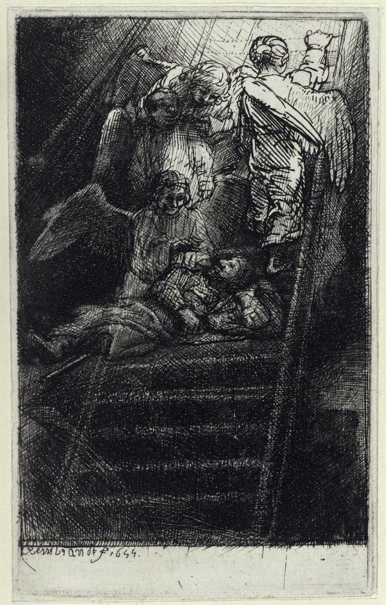Illustration zu Menasseh ben Israels „Piedra Gloriosa“: Jakobs Traum von der Himmelsleiter