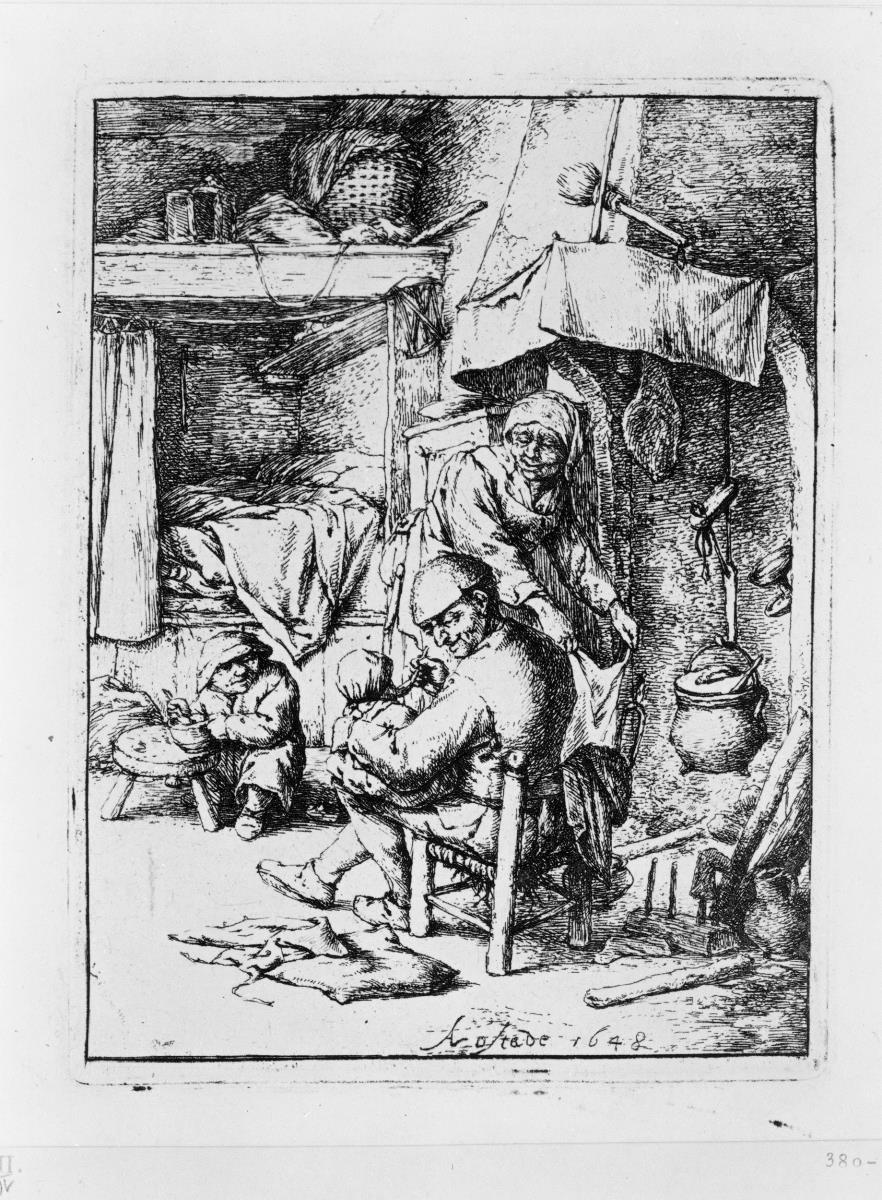 Familienleben in einem Bauernhaus