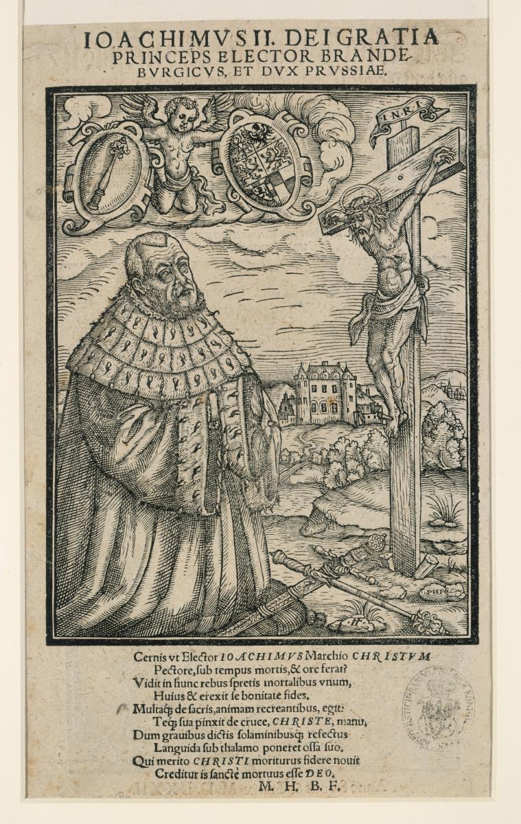 Joachim II. das Kreuz anbetend
