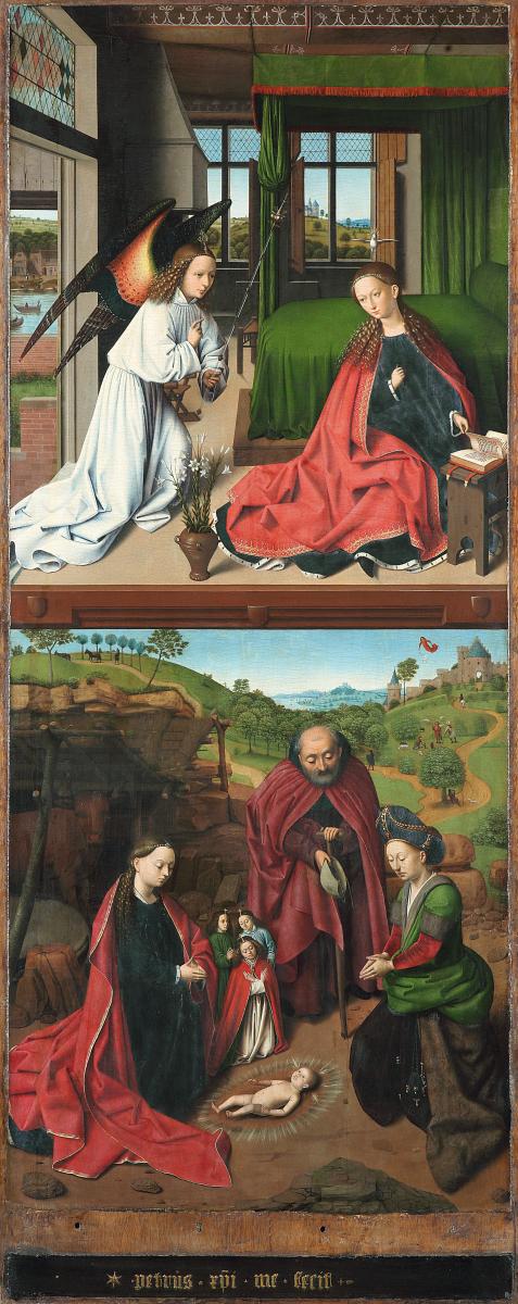 Die Verkündigung an Maria - Die Geburt Christi (Altarflügel zu 529B)