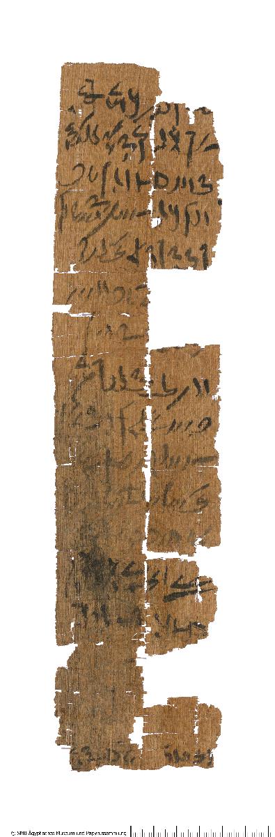 Demotischer Papyrus, Hochformatbrief