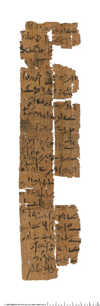 Demotischer Papyrus, Hochformatbrief