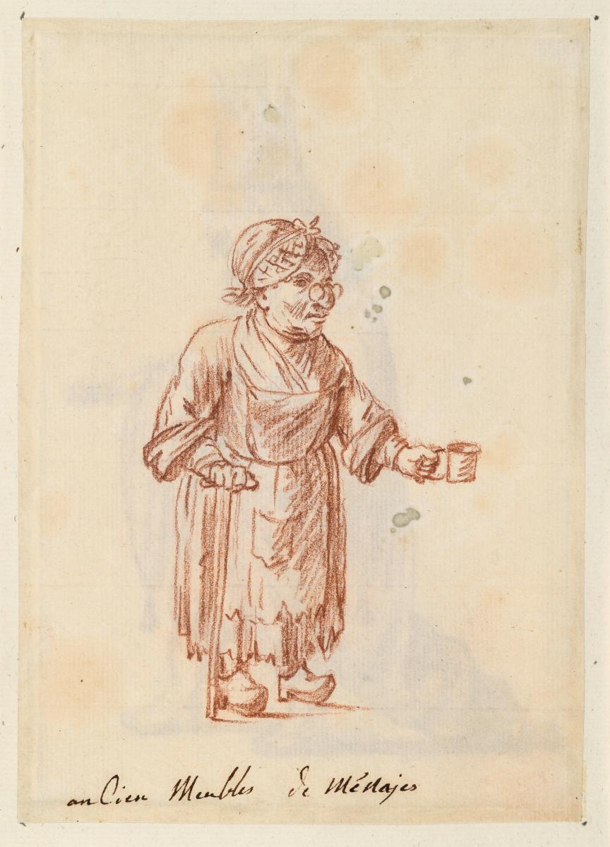 Theaterfigurine, Fantasiekostüm: ancien meubles de ménajes (?)