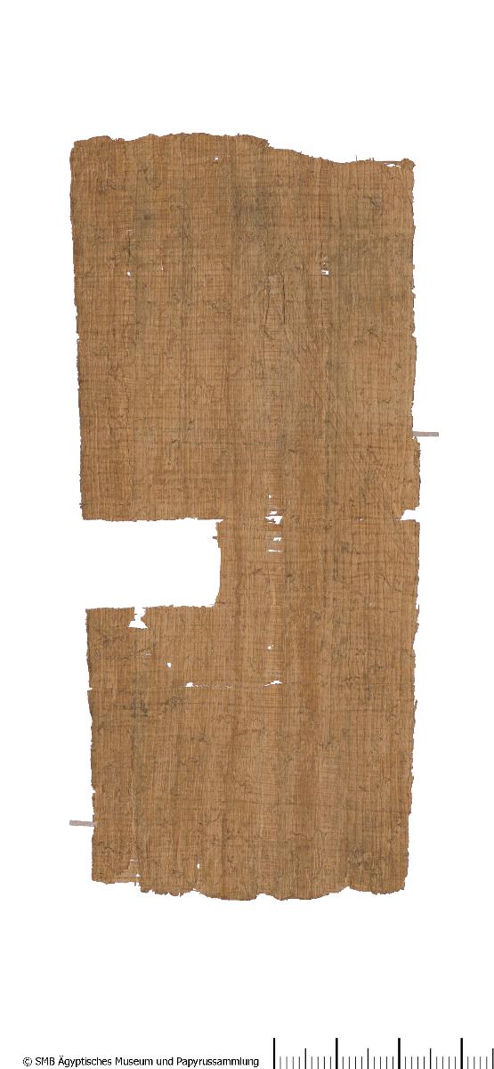 Demotischer Papyrus, Notiz über Maße herabgestürzter Turmsteine