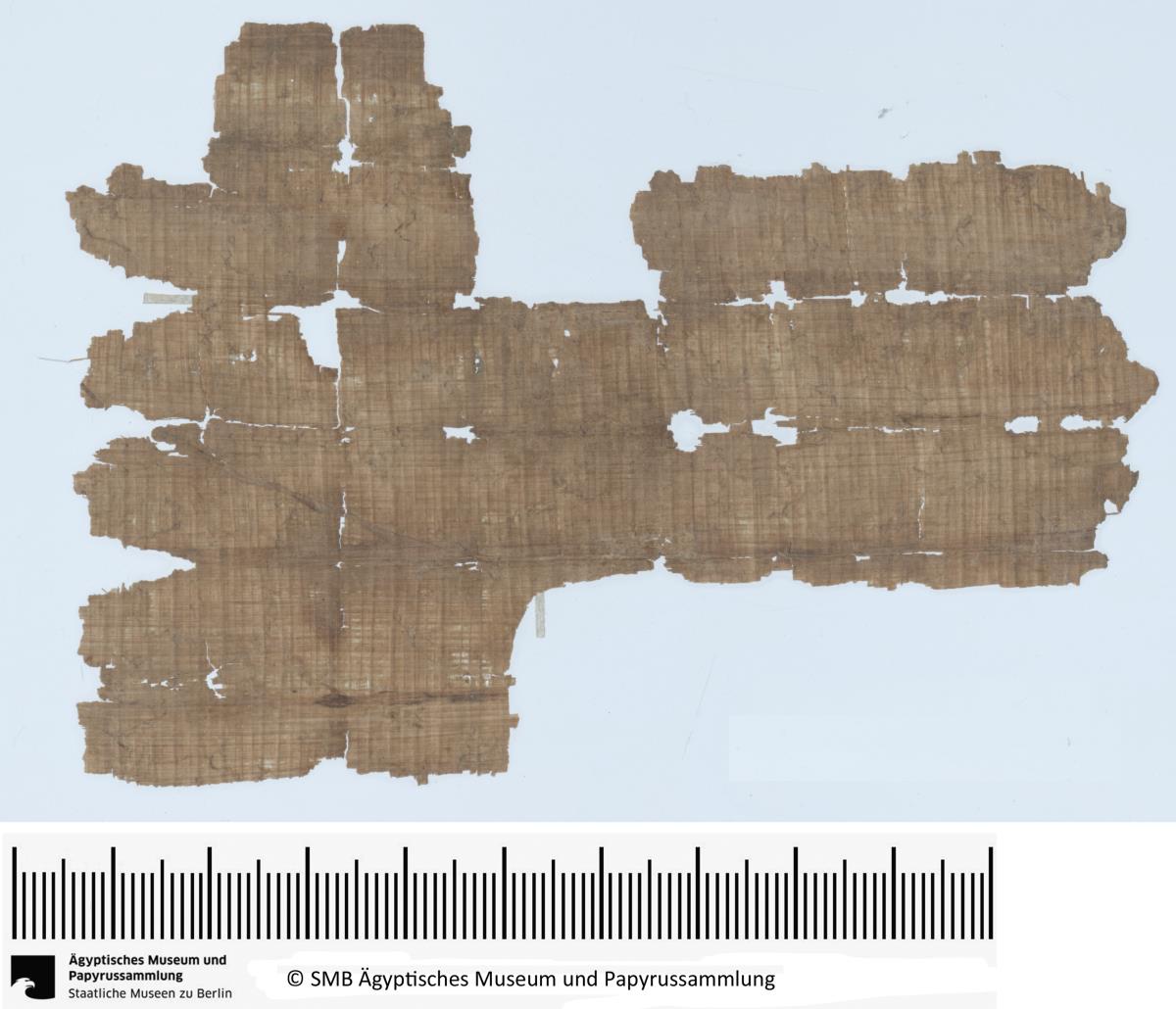 Demotischer Papyrus, Querformatbrief (Korrespondenz Snebonychos) bzgl. Äcker