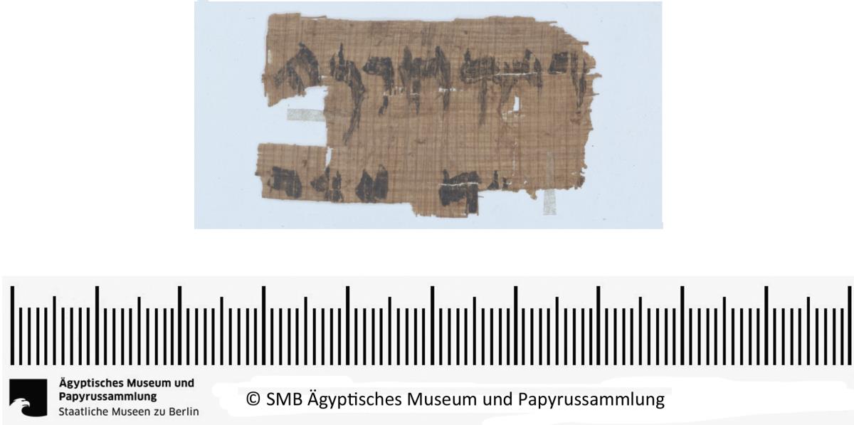 Aramäischer Papyrus, aramäische Version der Behistun‚ Inschrift Dareios’ I., Fragment