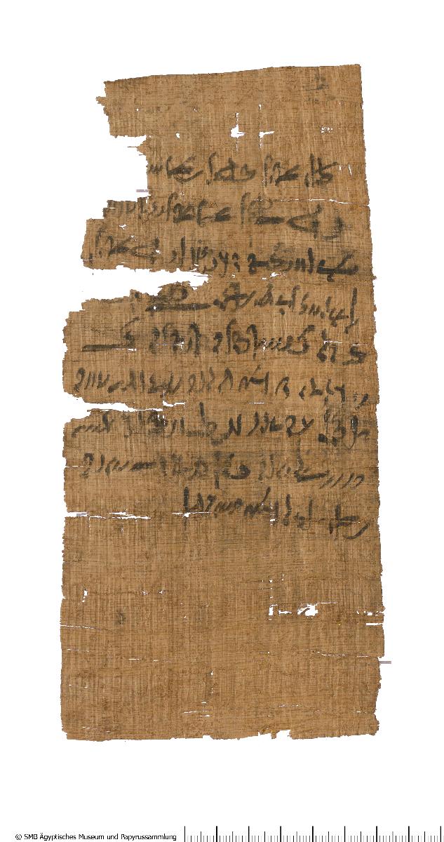 Demotischer Papyrus, Hochformatbrief
