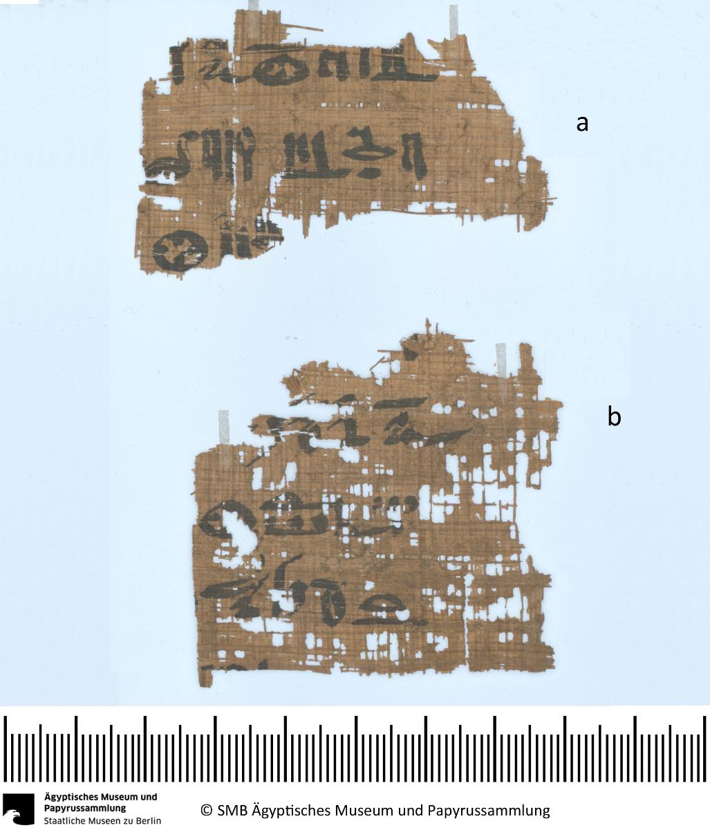 Hieratische Papyrusfragmente, religiöser Text (?)