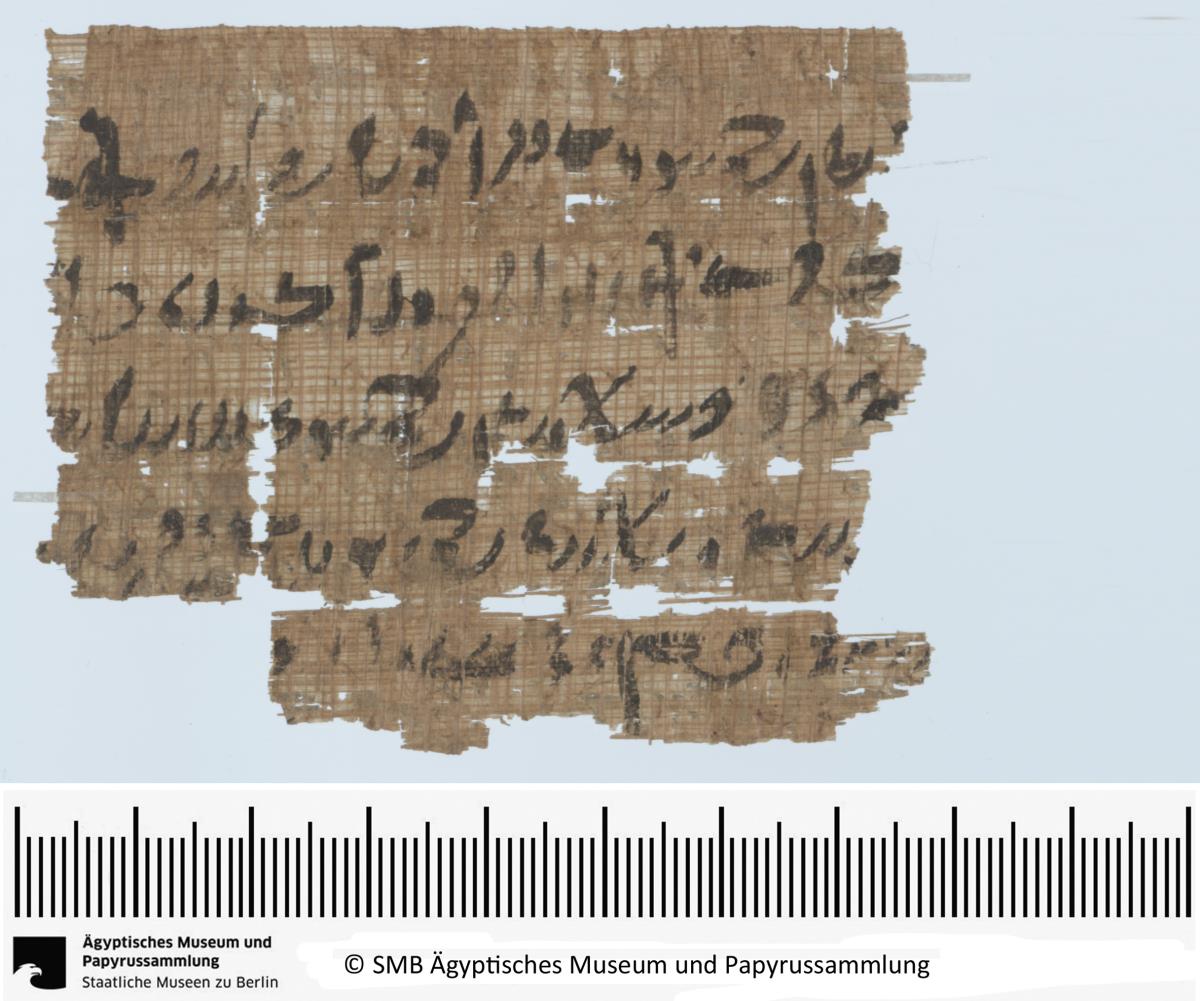 Demotischer Papyrus, Querformatbrief
