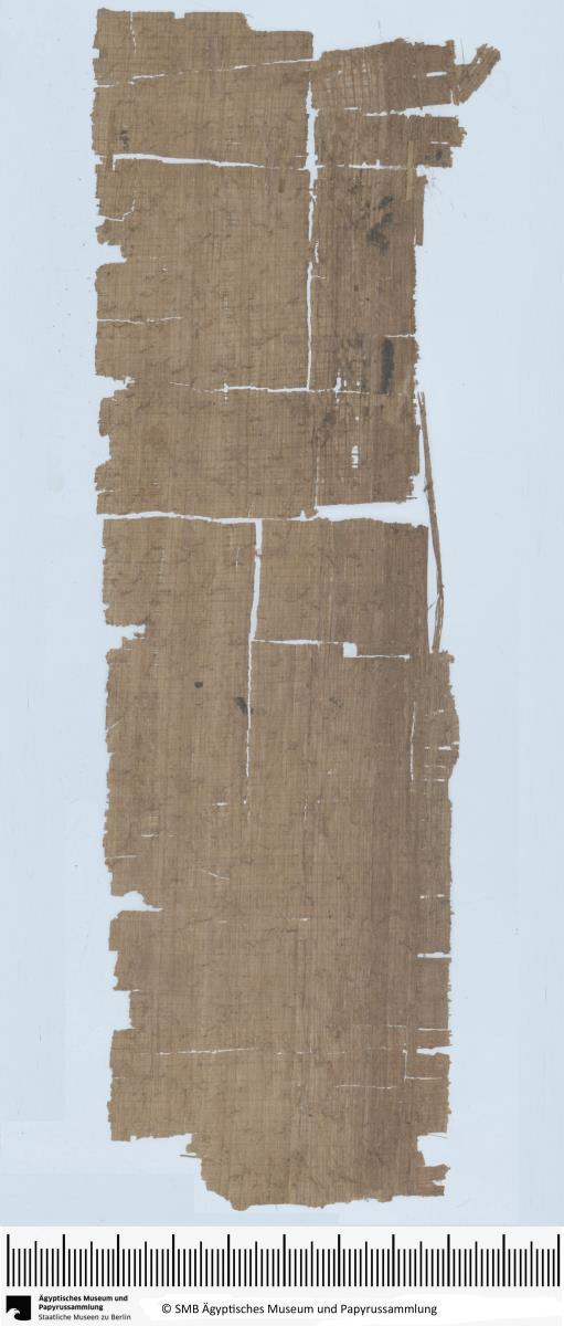 Demotischer Papyrus, Liste mit Gemüse und Krug Öl