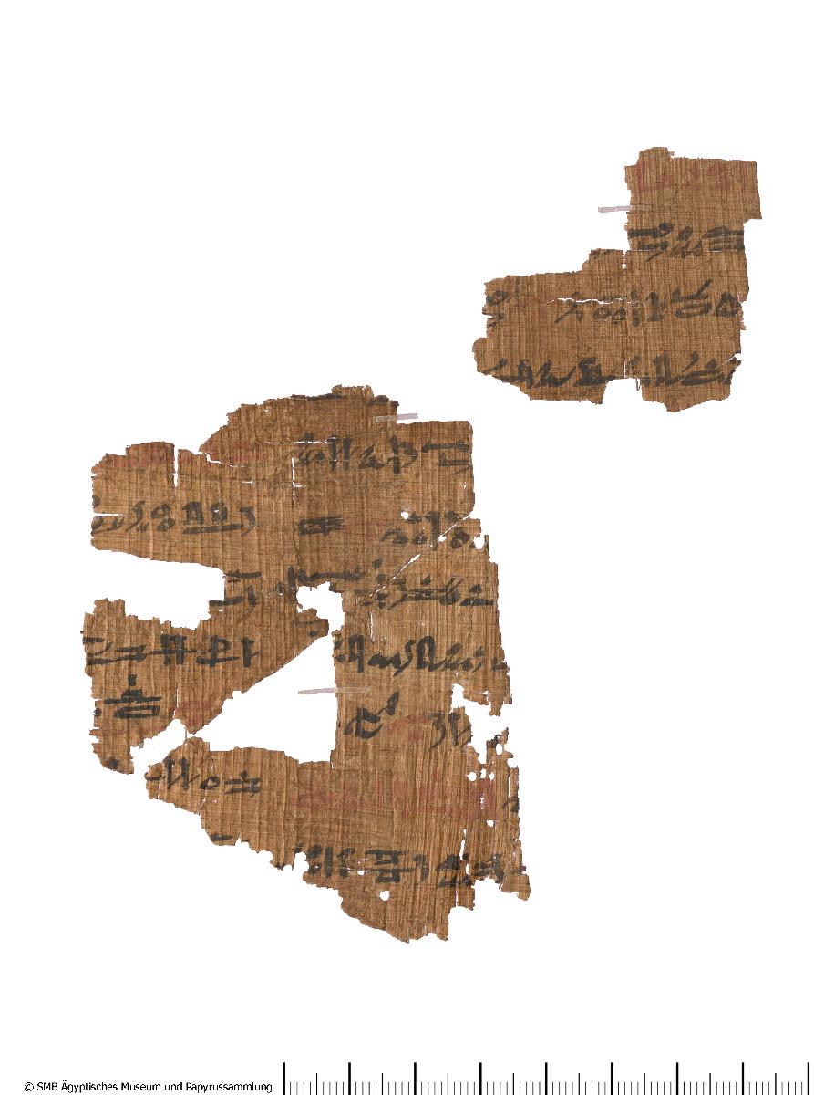 Hieratischer Papyrus, medizinisch, Rezepte zur Augenbehandlung (eventuell P 23073 und P 23074 zusammen)