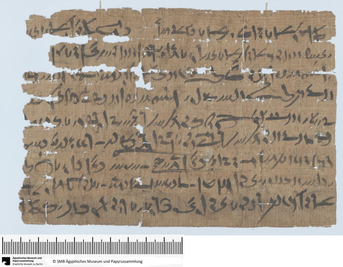 Demotischer Papyrus, Querformatbrief (Korrespondenz Espnebonchis, Sohn des Espneti-hetnetjer)