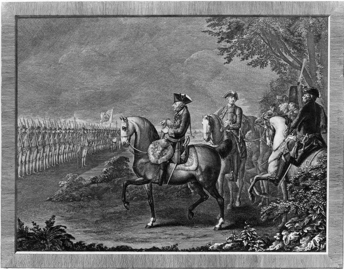 König Friedrich II. Wachparade in Potsdam